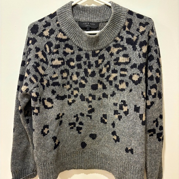 Rag and Bone Leapord Print Sweater - Picture 1 of 1